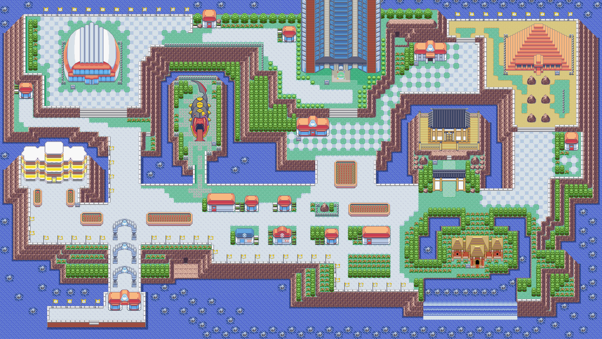 Battle Frontier map — Pokémon Hoenn