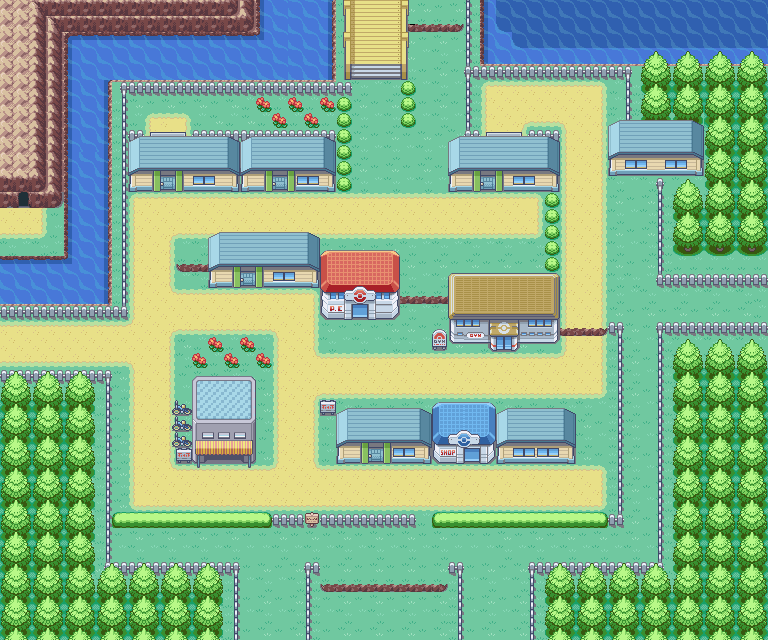 Cerulean City map — Pokémon Kanto
