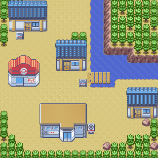 Dewford Town map — Pokémon Hoenn