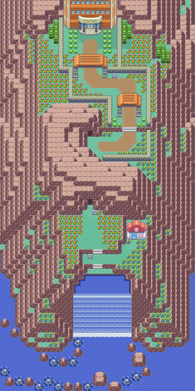 Ever Grande City map — Pokémon Hoenn