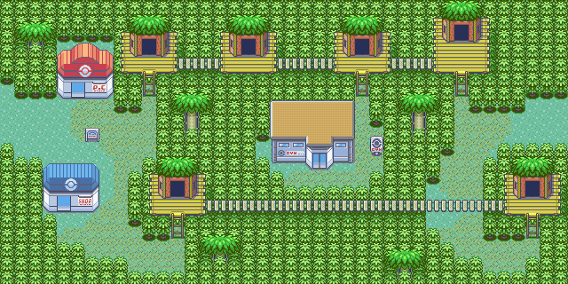 Fortree City map — Pokémon Hoenn