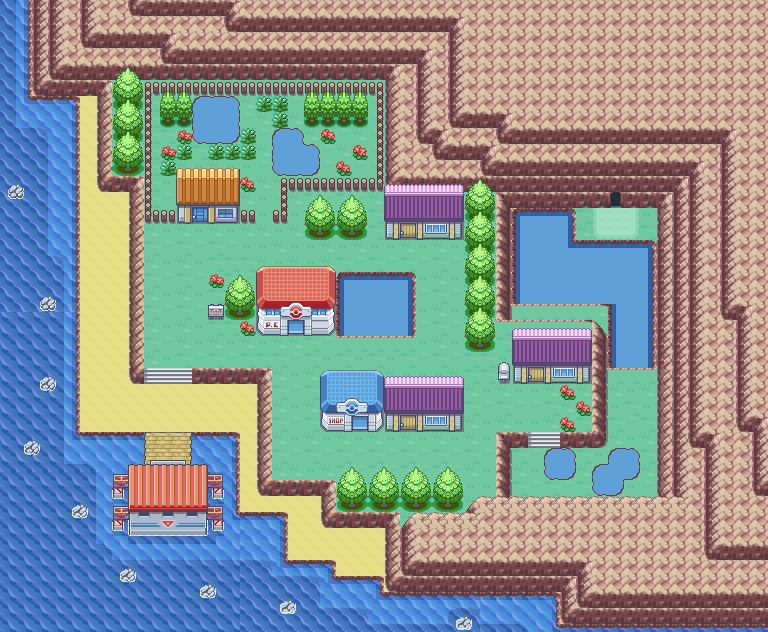 Four Island map — Pokémon Kanto