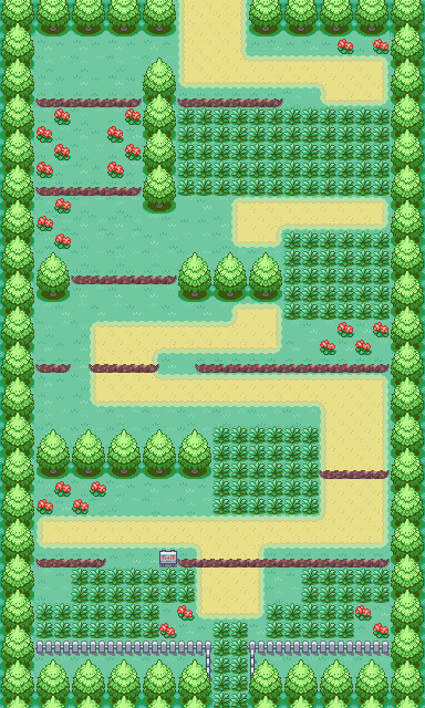 Route 1 map — Pokémon Kanto