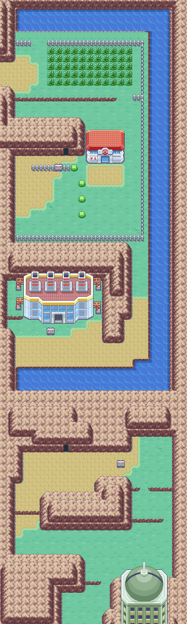Route 10 map — Pokémon Kanto