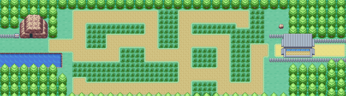 Route 11 map — Pokémon Kanto
