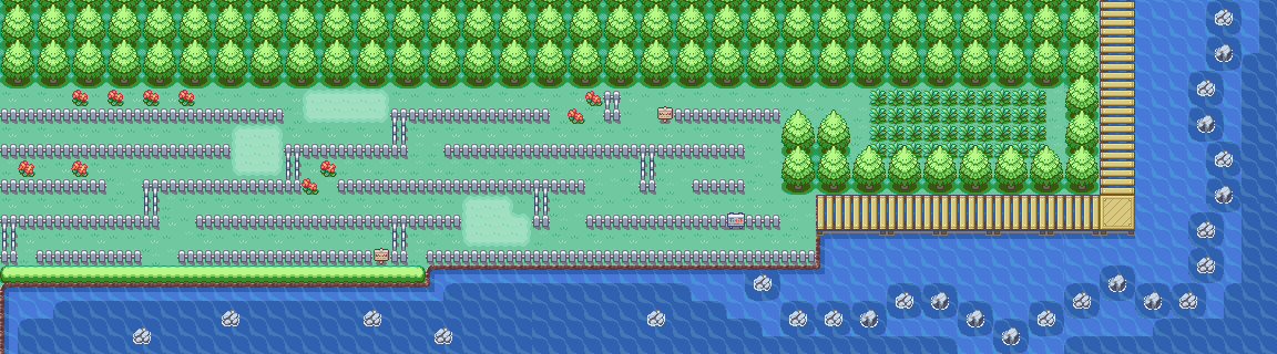 Route 13 map — Pokémon Kanto