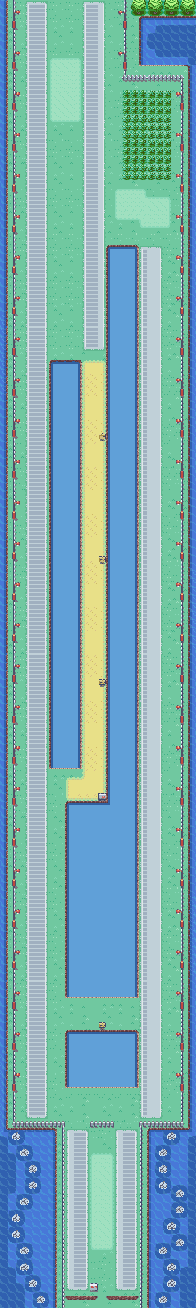 Route 17 map — Pokémon Kanto