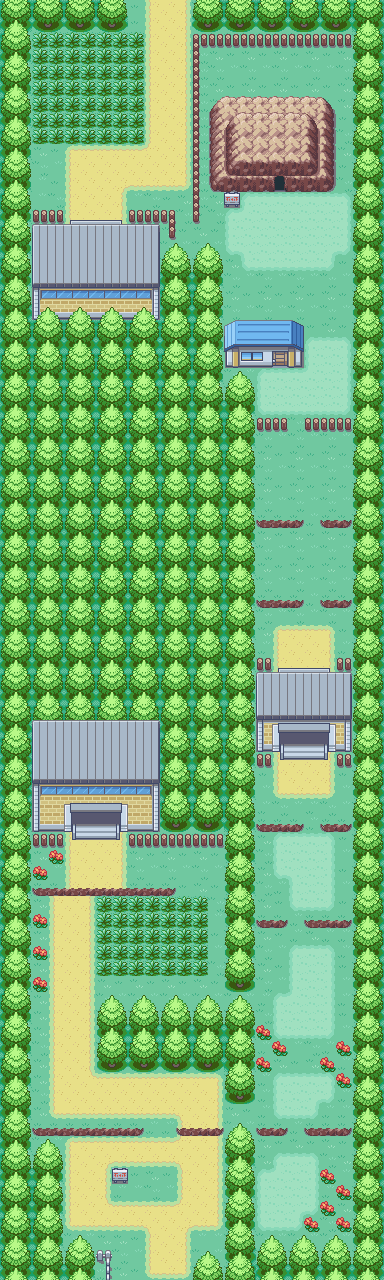 Route 2 map — Pokémon Kanto
