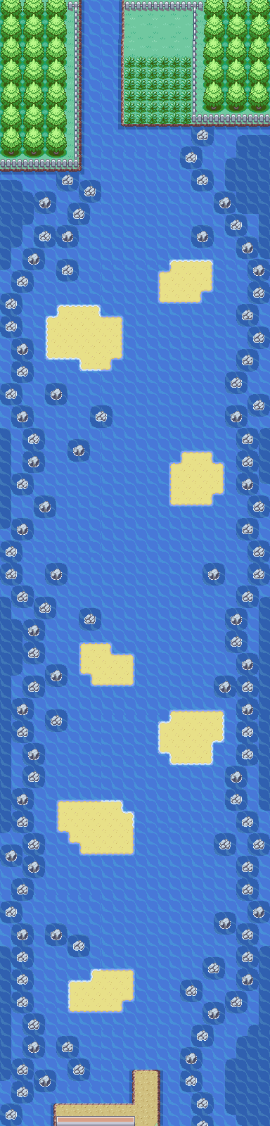 Route 21 map — Pokémon Kanto