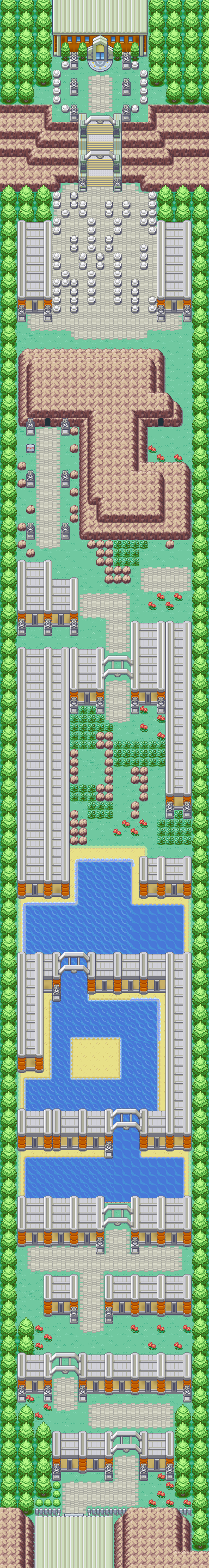 Route 23 map — Pokémon Kanto