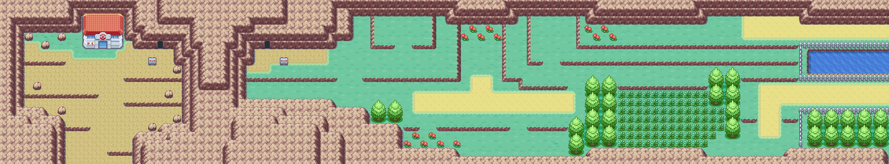 Route 4 map — Pokémon Kanto