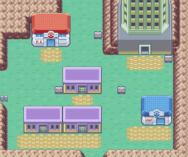 Lavender Town map — Pokémon Kanto