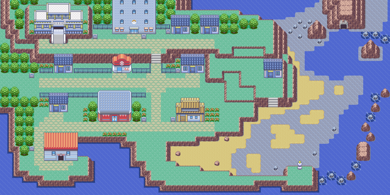 Lilycove City map — Pokémon Hoenn
