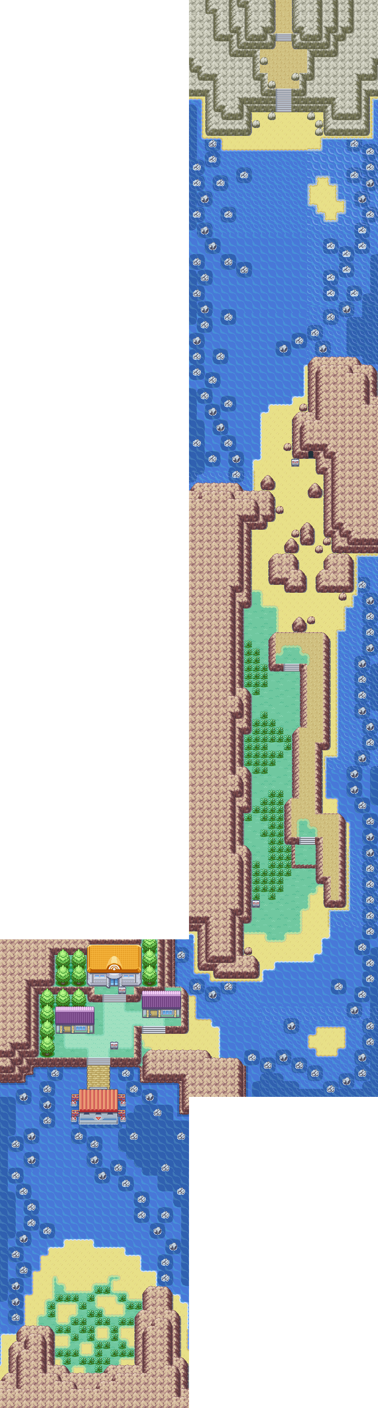One Island map — Pokémon Kanto