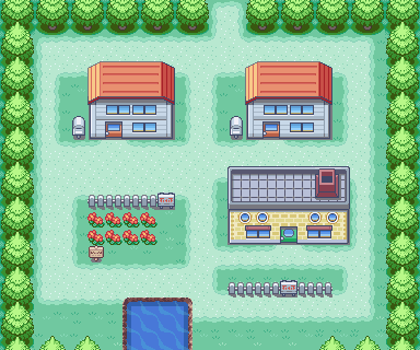 Pallet Town map — Pokémon Kanto