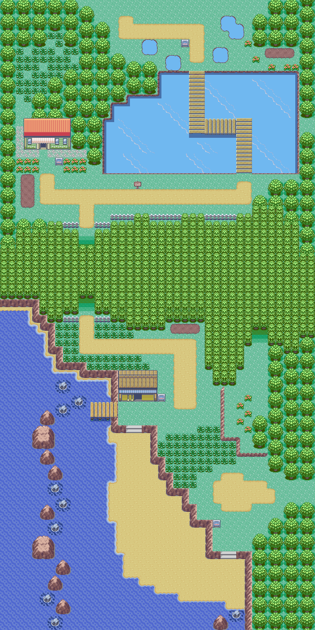 Route 104 map — Pokémon Hoenn