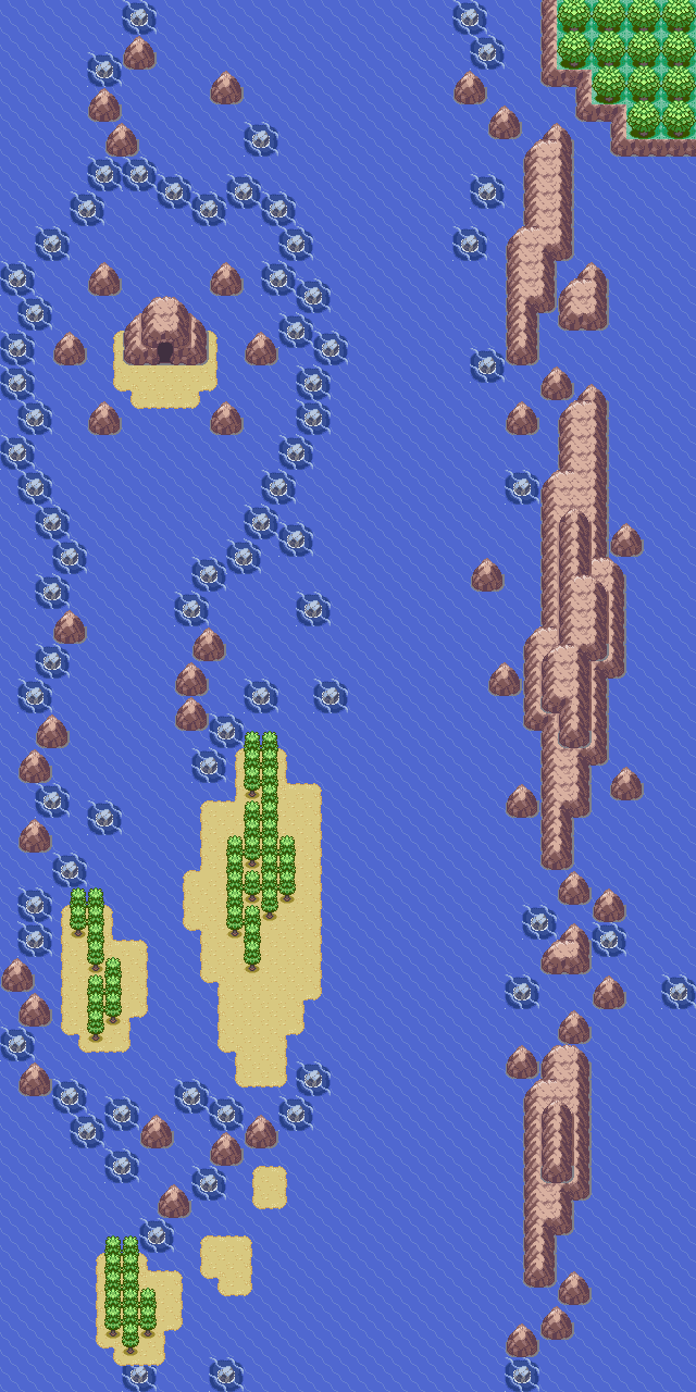 Route 105 map — Pokémon Hoenn